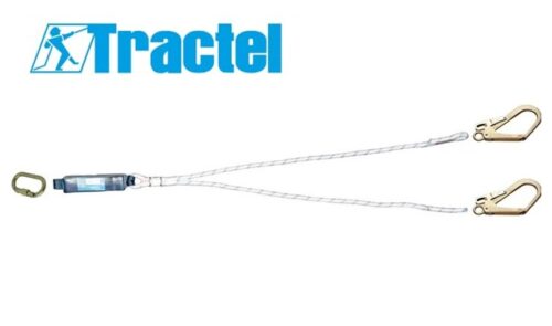 TRACTEL CORDINO ANTICADUTA DOPPIO CON DISSIPATORE DI ENERGIA LDAD 12 2 MT