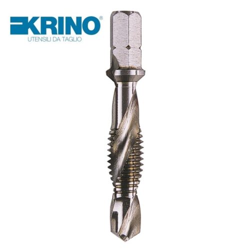 Krino 10212 punta maschio filettare svasatore HSS-G esagono 1/4" per acciaio