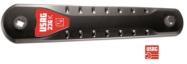 USAG 236 K PROLUNGA RINVIO A CATENA IN ALLUMINIO ATTAC 1/2 1/4 PER SPAZI STRETTI