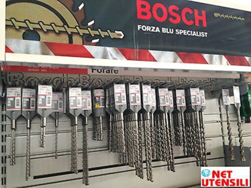 BOSCH PUNTE PUNTA SDS PLUS 7X CON 5 TAGLIENTI PER CEMENTO ARMATO MURO DIAMETRO