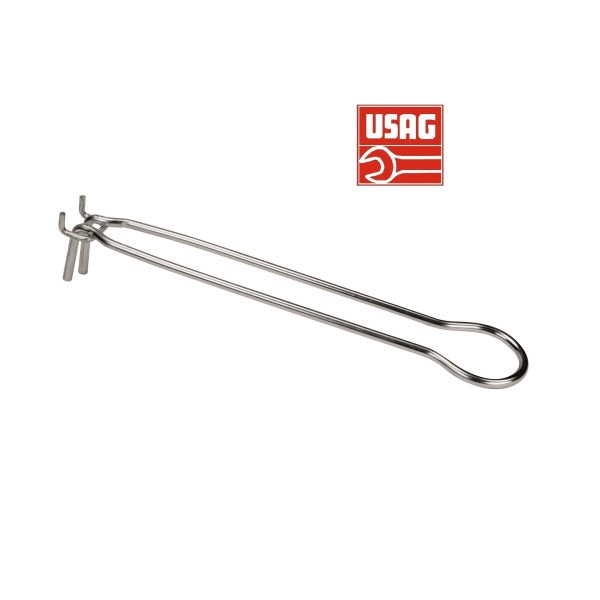 USAG 571 GC GANCI GANCIO IN ACCIAIO PER PANNELLI PORTA ATTREZZI UTENSILI 20X250