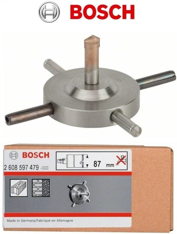BOSCH PUNTA DI CENTRAGGIO A CROCE PER PUNTE DIAMANTATE CORONE A SECCO