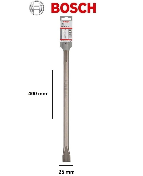 BOSCH SCALPELLO PIATTO PER MARTELLI DEMOLITORI SDS MAX L 400 X 25 mm
