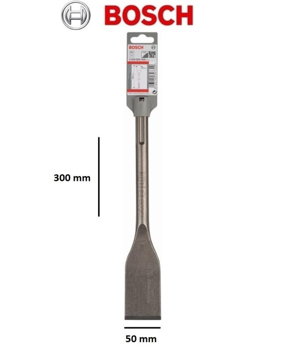 BOSCH SCALPELLO PER PIASTRELLE PER MARTELLI DEMOLITORI SDS MAX L 300 X 50 mm