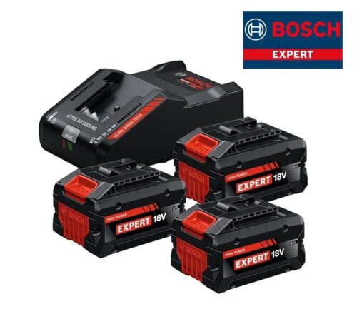 Bosch EXPERT kit 3 batterie 8 Ah tabless 18v EXBA 18V-80 + EXAL 18V-160