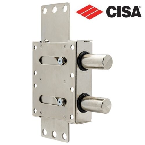 Cisa catenaccio deviatore laterale doppio in acciaio per porte blindate 06437-01